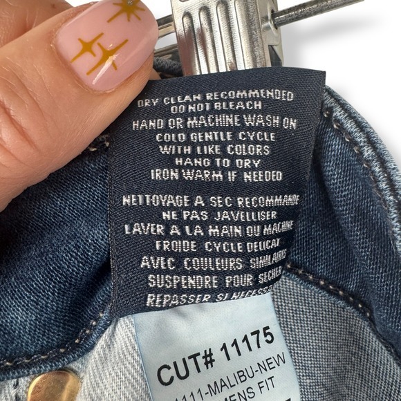 Fidelity Jeans Women Size 26 Malibu High‎ Rise Wide Leg Crop Quiet Luxury Denim - Picture 7 of 13